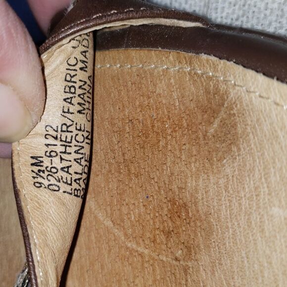 VNTG Genuine Leather Brown Wedge Heels - Picture 6 of 6